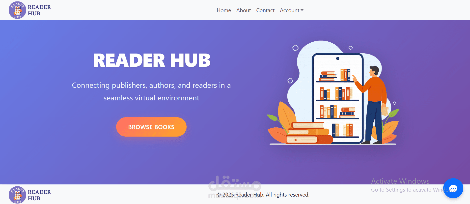 متجر إلكتروني لبيع الكتب