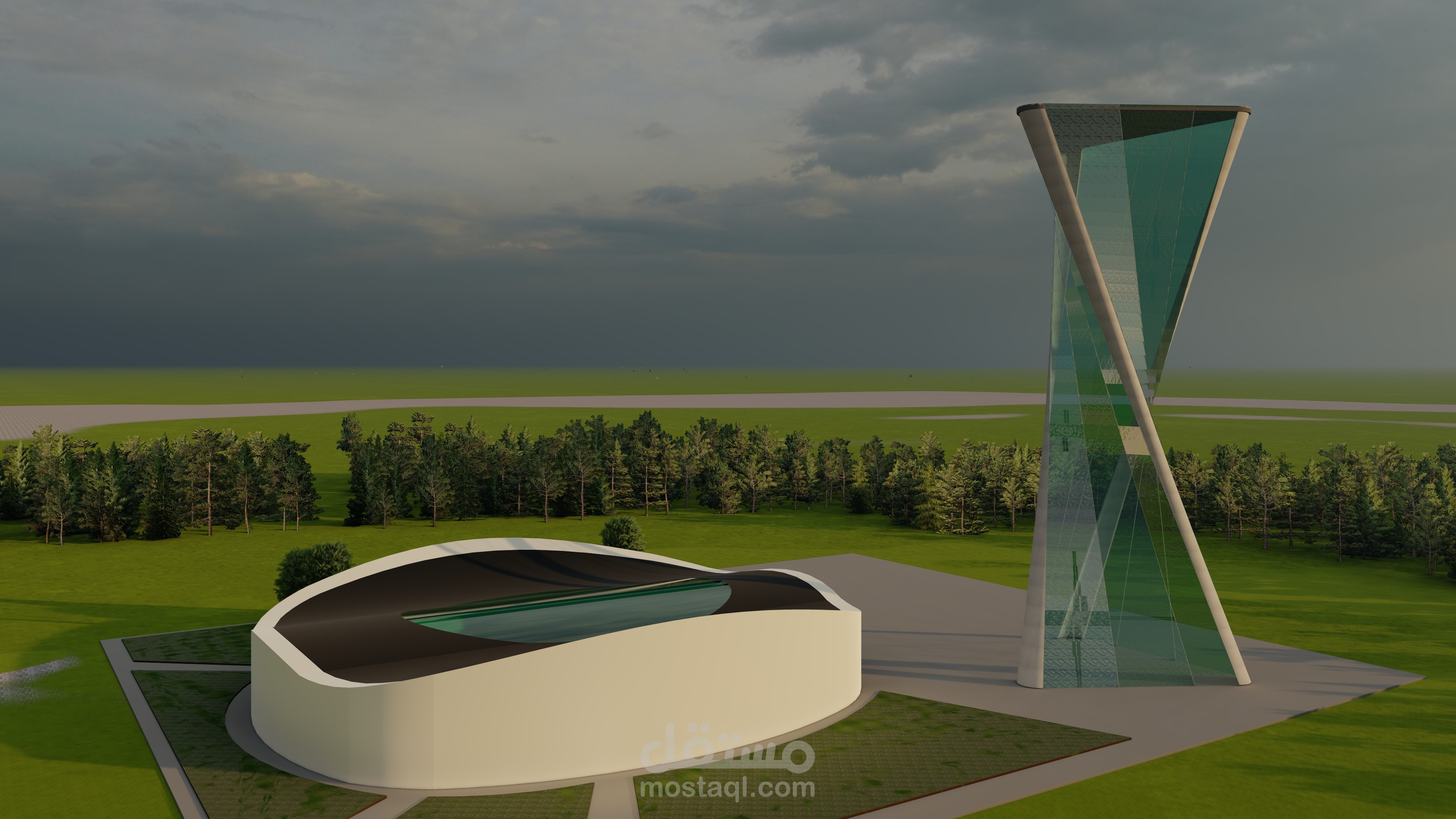 Modeling using Revit and render with  lumion
