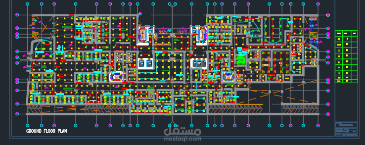 مشروع الاعمال البنية التحتية الكهربية لقرية سياحية والمخطط الاحادي