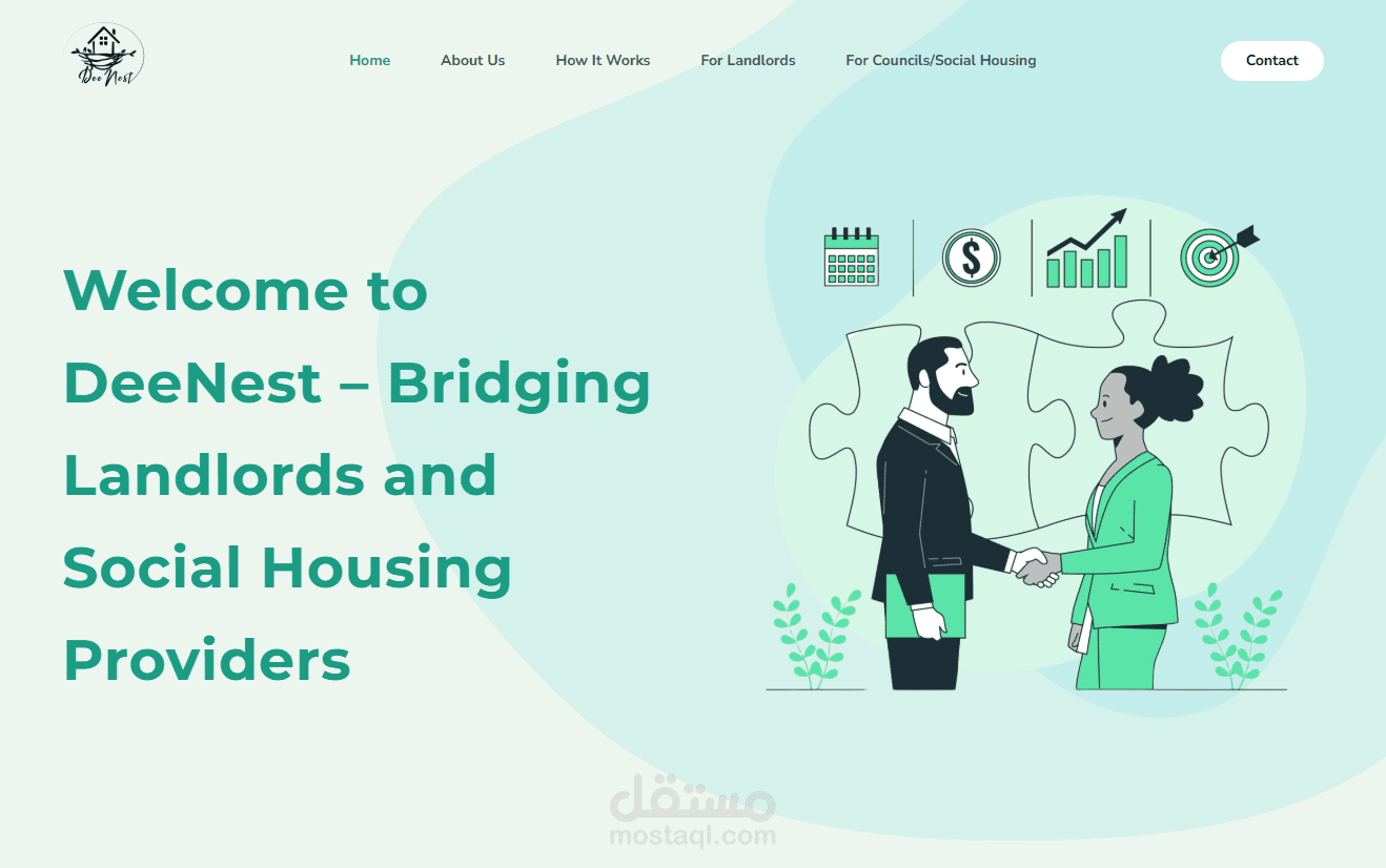 DeeNest - Company WordPress site