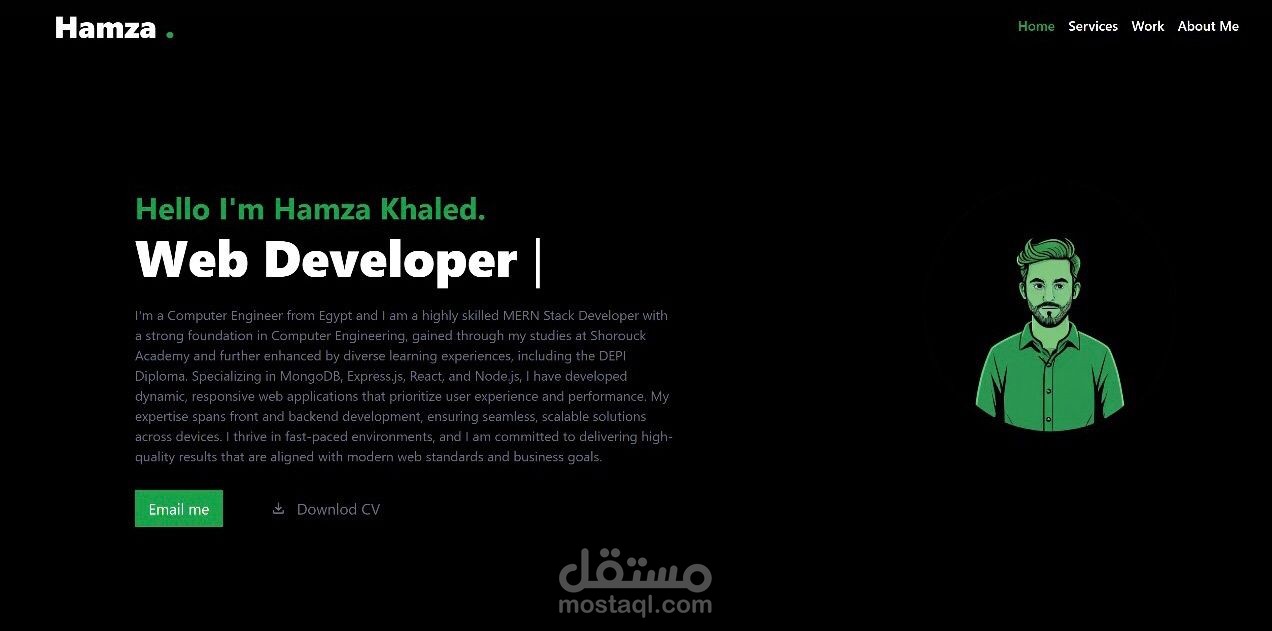 موقع شخصي الكتروني