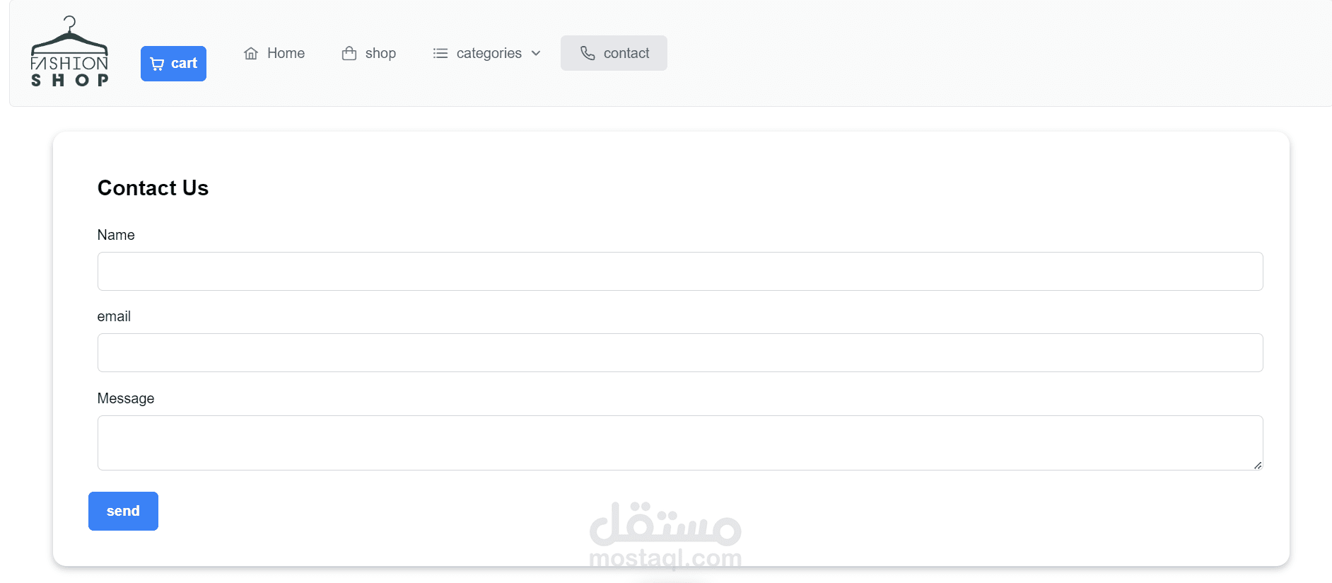 مشروع ويب متكامل متجر الكتروني -  Full Stack E-Commerce Web Application