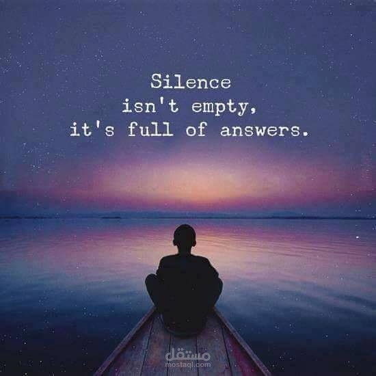 ترجمة وصياغة أدبية لمقال: قوة الصمت (The Power of Silence)