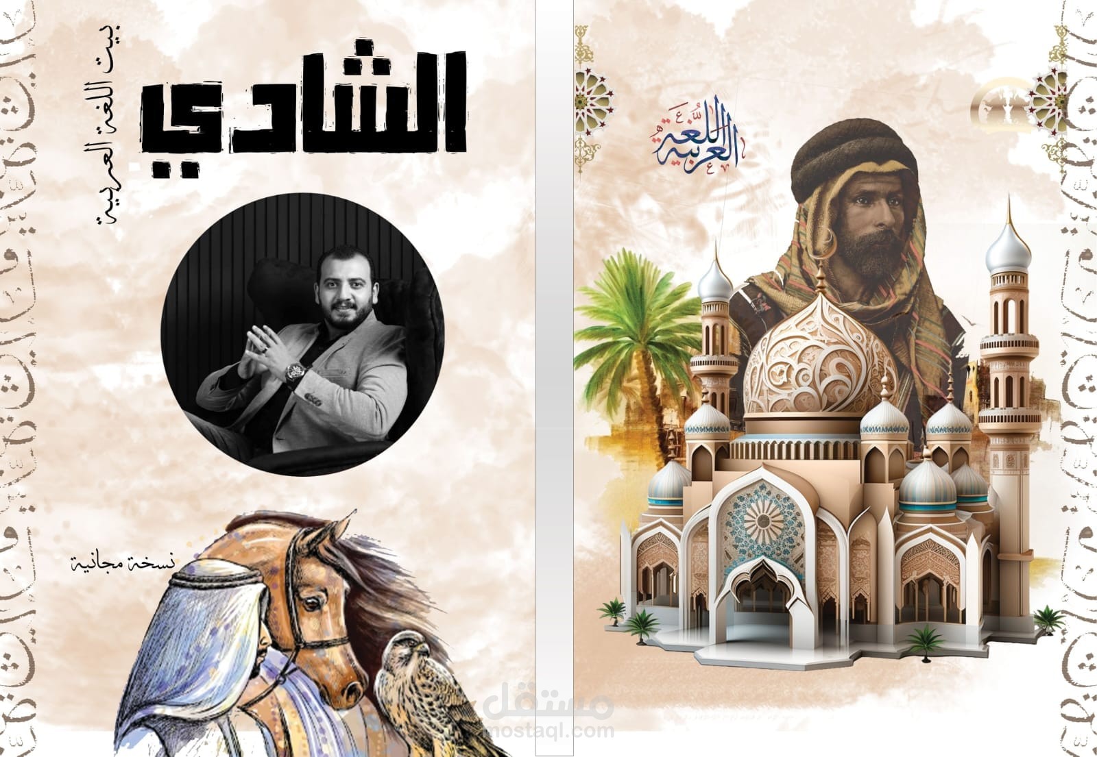 غلاف مذكرة لمدرس لغة عربية (الشادي)