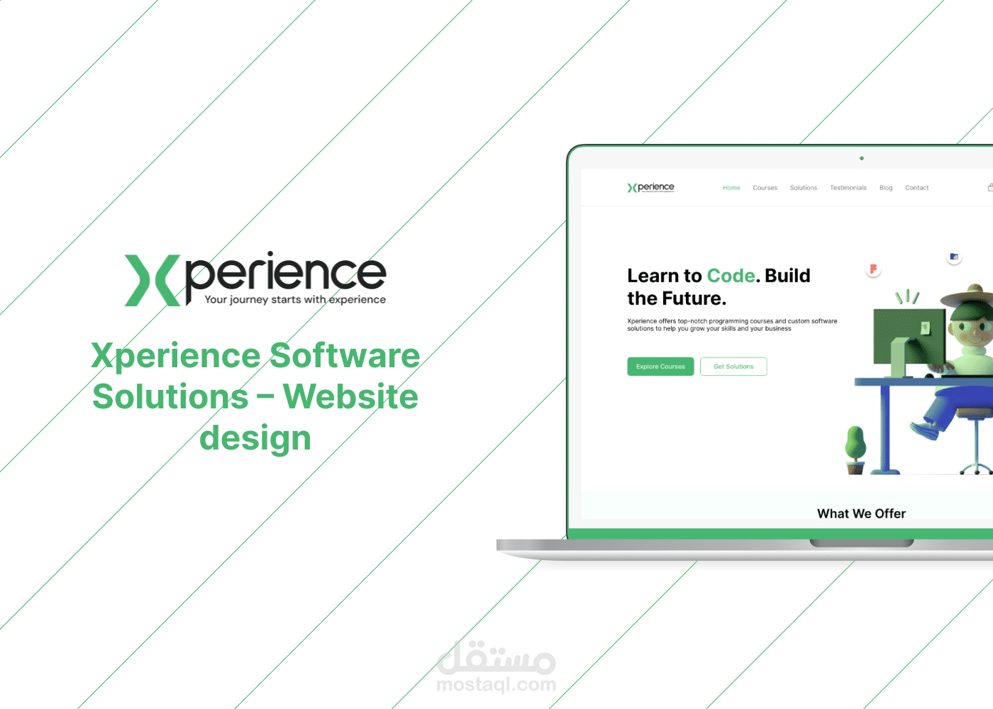 تصميم Landing Page لشركة حلول برمجية – Xperience