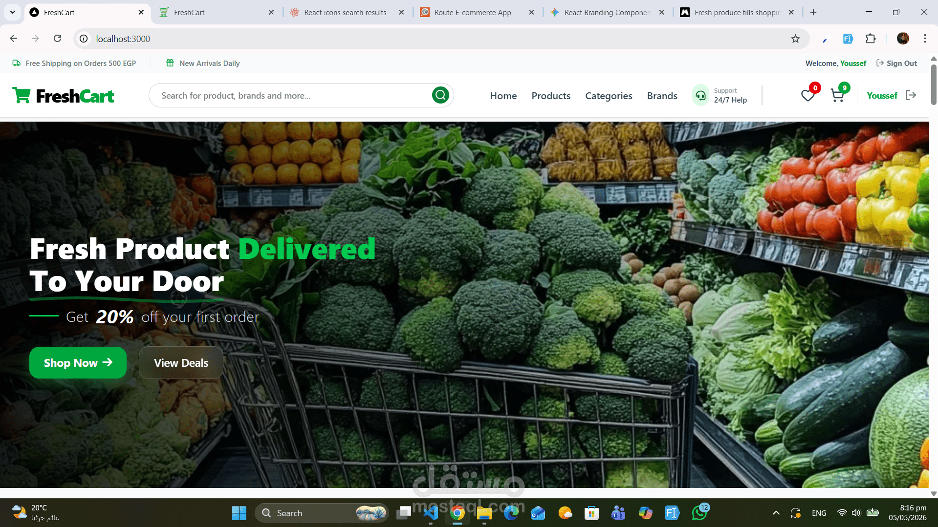 FreshCart – Modern E-Commerce Platform