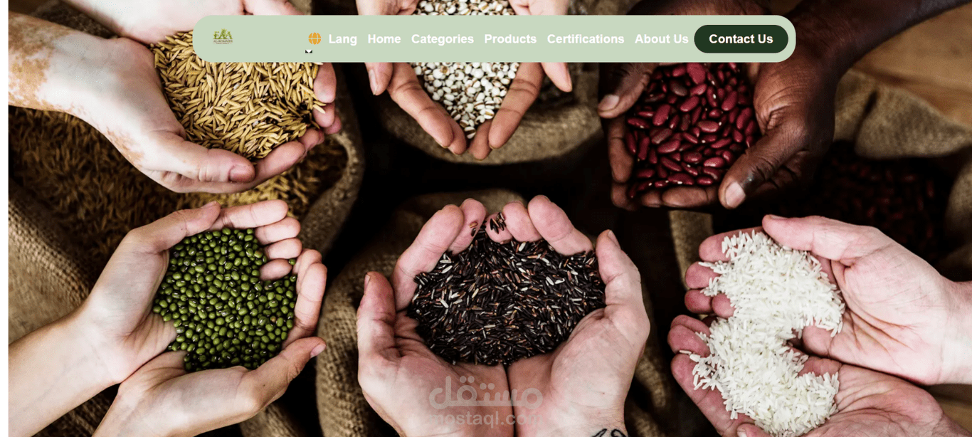 تطوير واجهة موقع ولوحة تحكم شركة "الرميضي" للتصدير باستخدام Angular