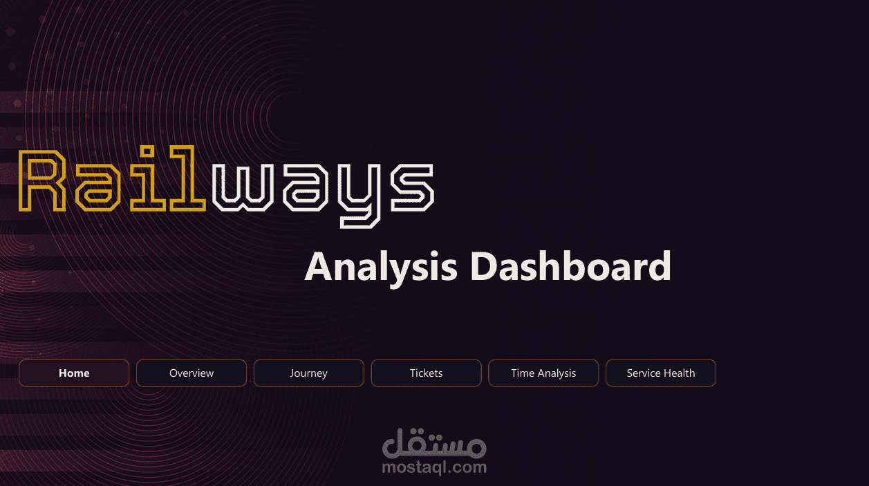 تحليل وهندسة بيانات السكك الحديدية (Railway System): بناء مسار بيانات متكامل ولوحة تحكم تفاعلية باستخدام Python و SQL و Power BI