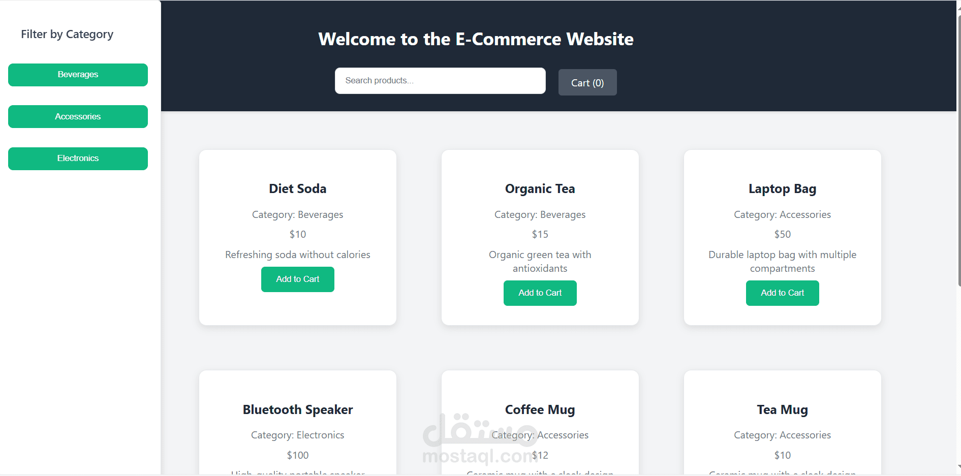 Ecommerce Website