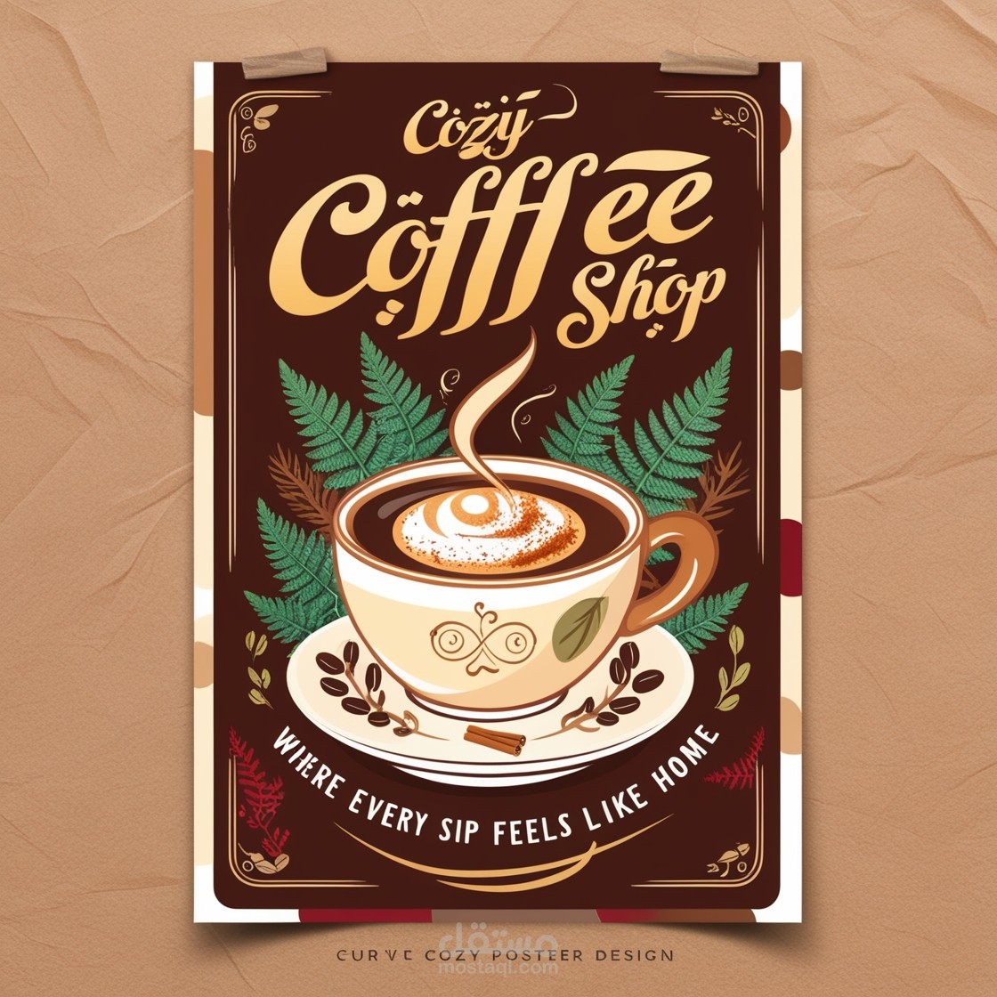 تصميم poster لكوفيشوب