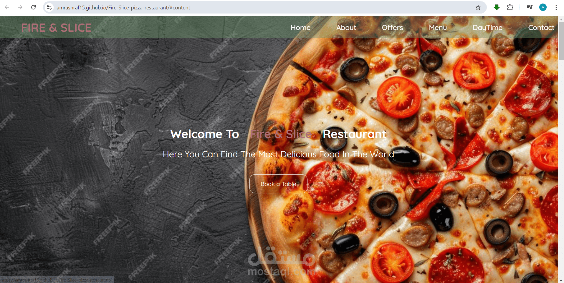 fire-slice pizza restaurant