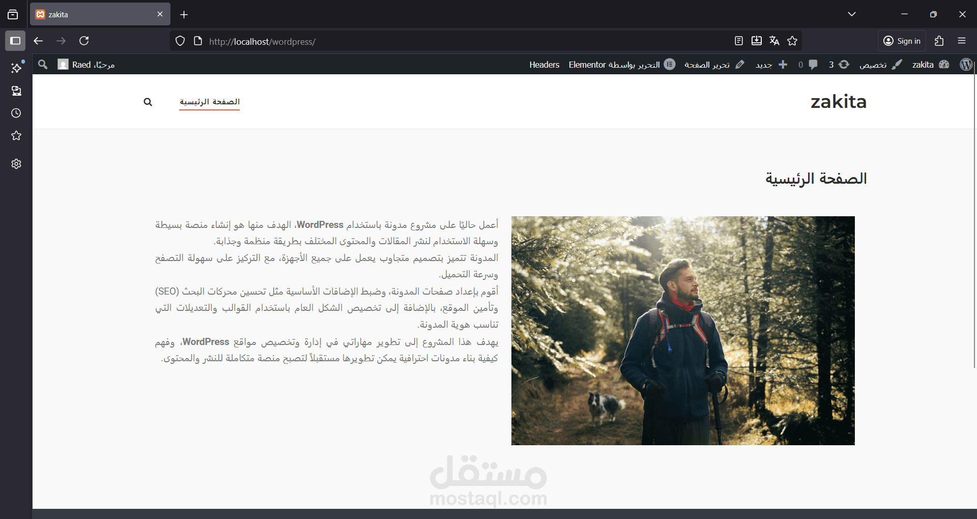 مصمم مواقع wordpress