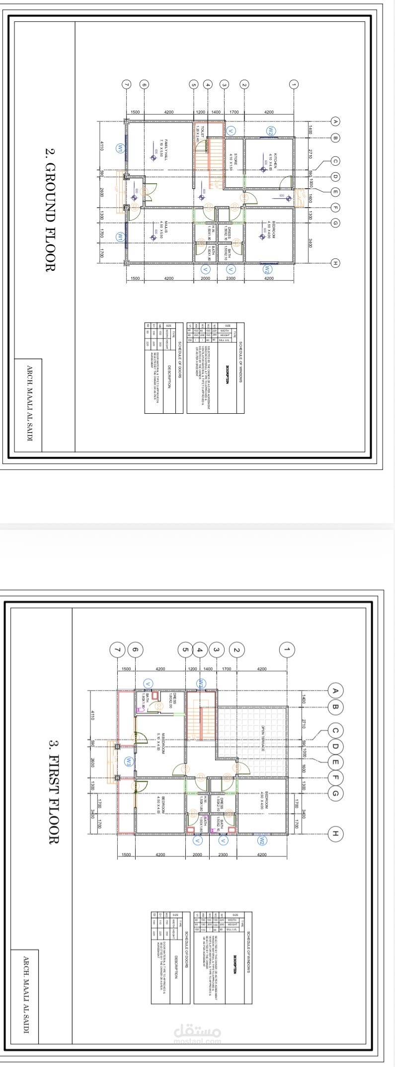 Ground & first floor plan