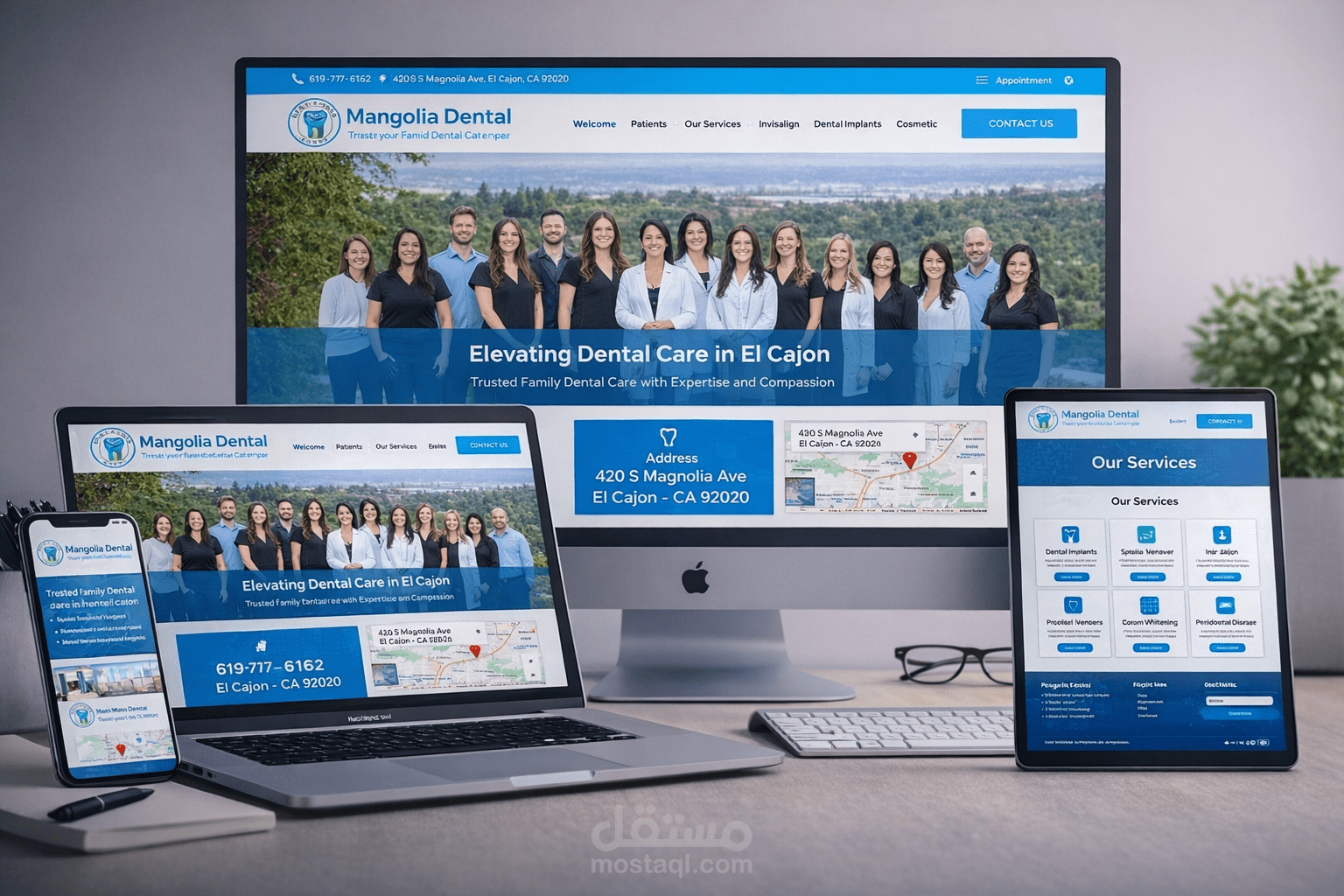 تصميم و تطوير موقع عيادة طبية احترافي مع نظام حجز مواعيد وتحسين تجربة المستخدم