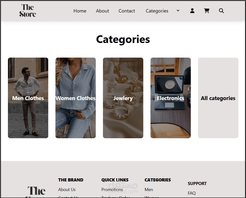 E-Commerce Website (The Store)