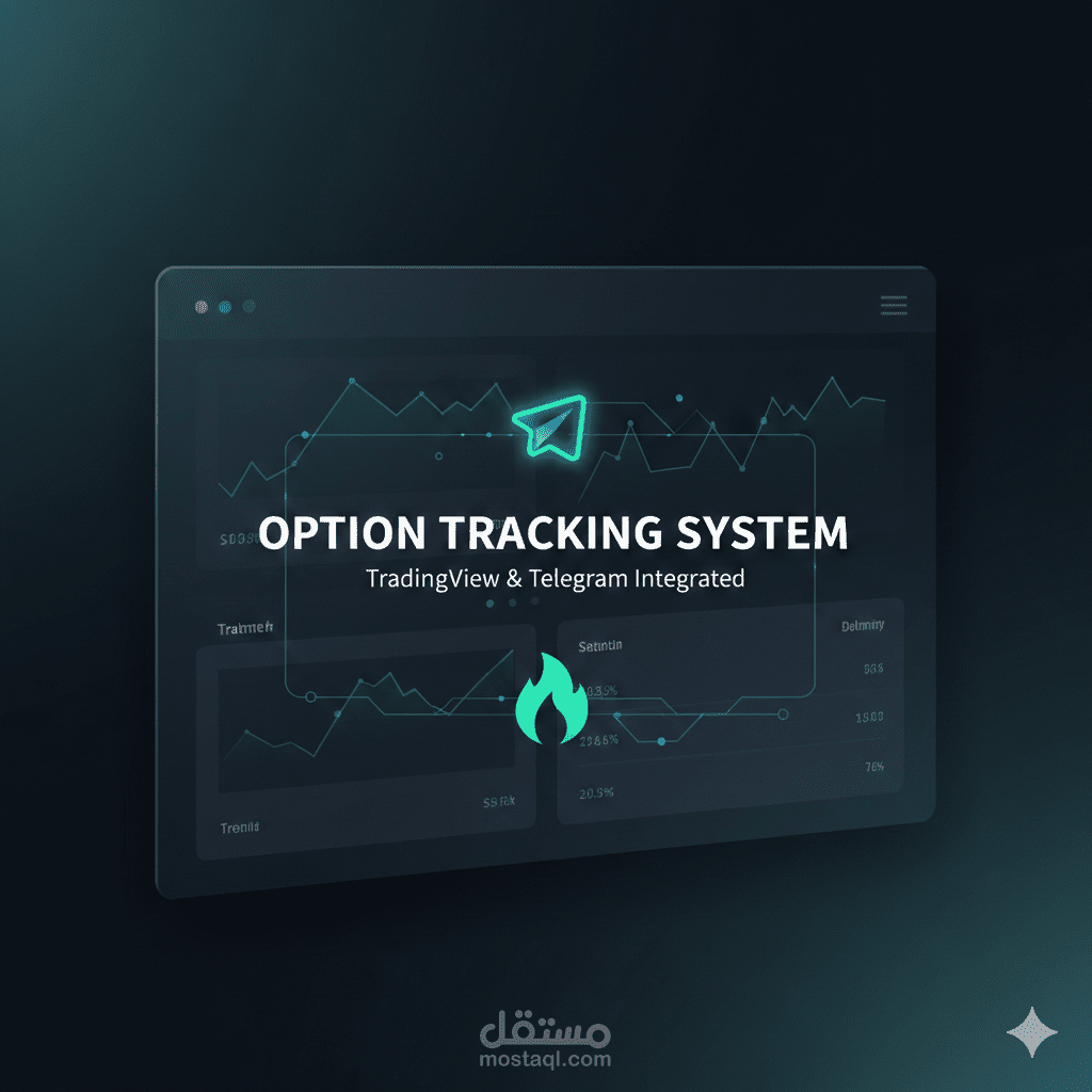 نظام متكامل لمتابعة عقود الأوبشن مع تكامل TradingView وتليجرام ولوحة تحكم