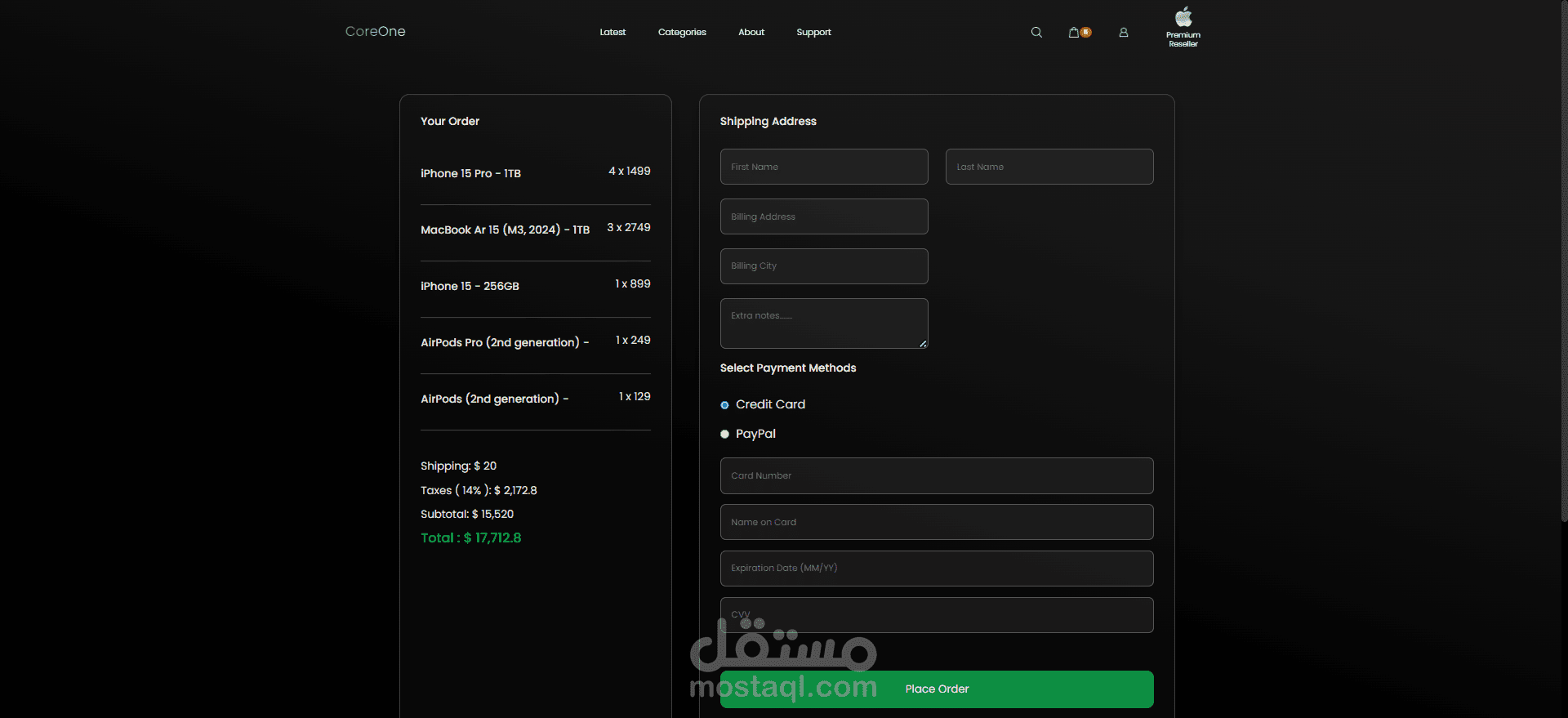 تصميم صفحة web باستخدام كود HTML و CSS متجاوب باستخدام Bootstrap أو Tailwind