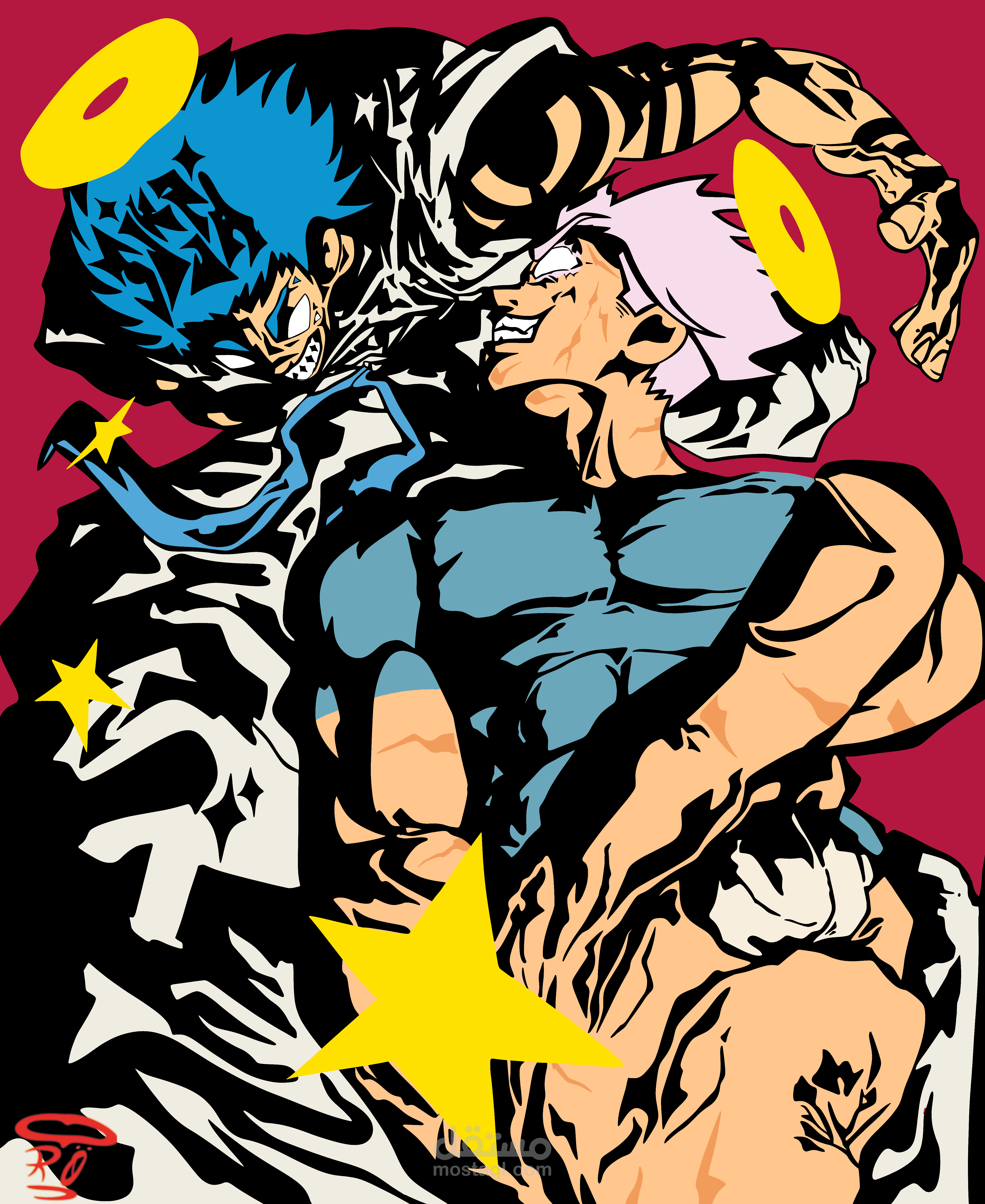 Gojo Sukuna digital painting