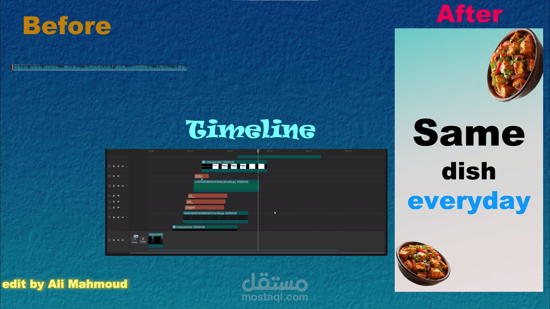 مونتاج فيديو ريلز احترافي