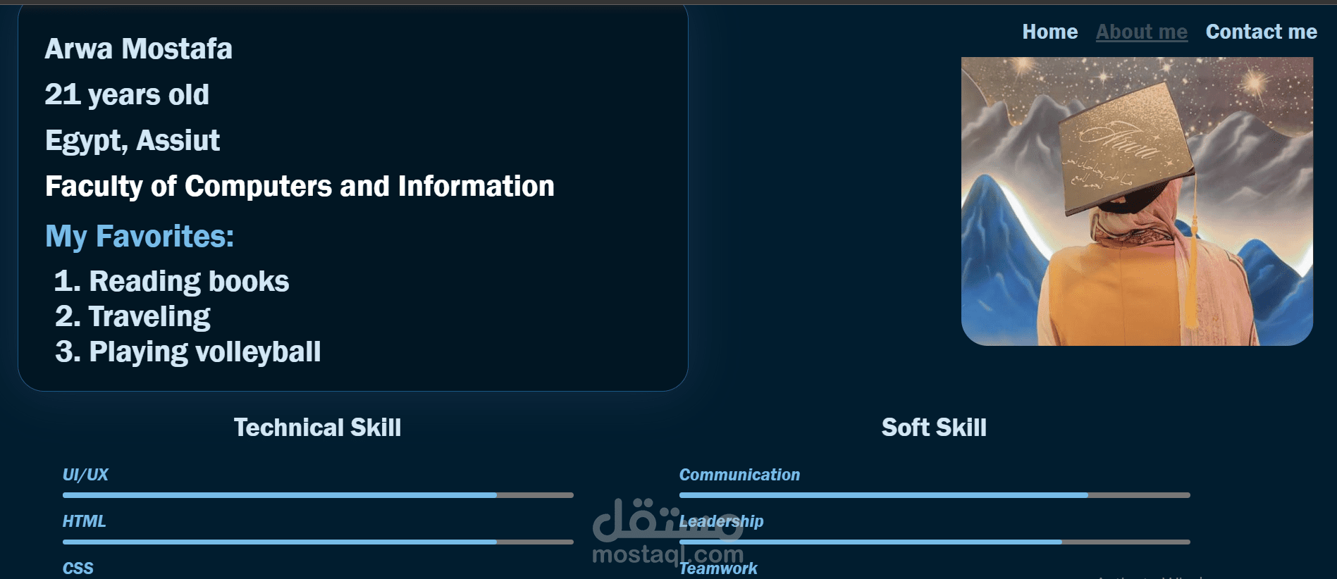 انشاء portfolio  بال HTML,CSS