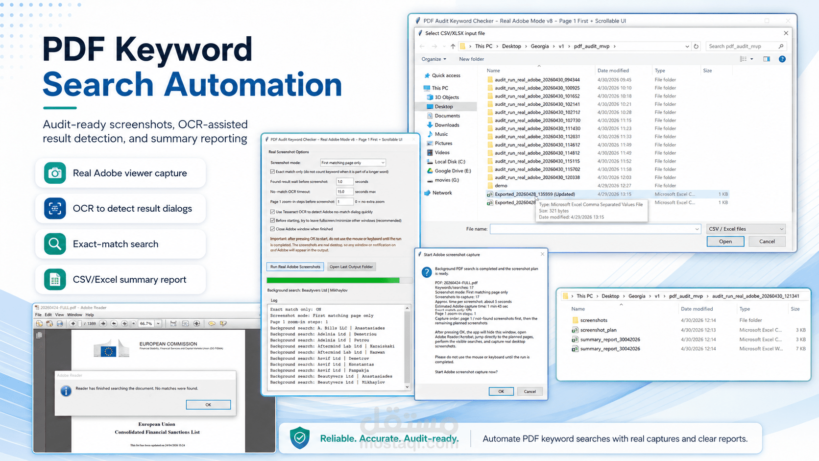 Audit-Ready PDF Keyword Search Automation with Visual Evidence