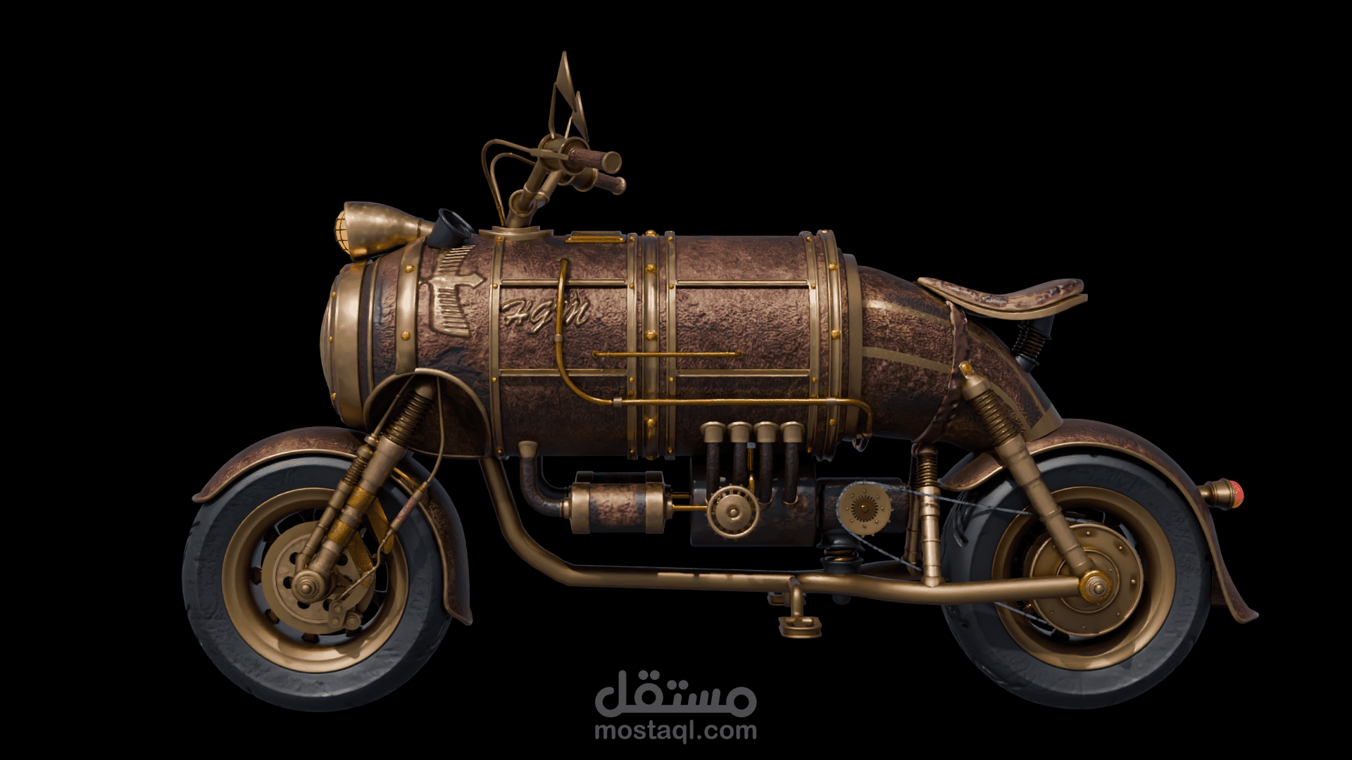 steampunk motorcycle