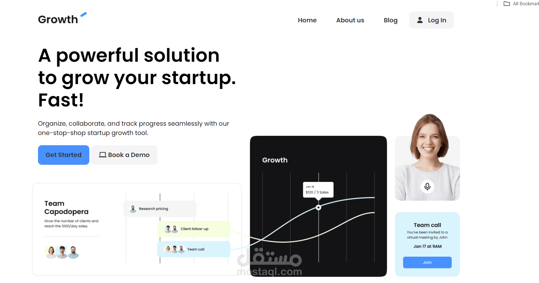 landing page