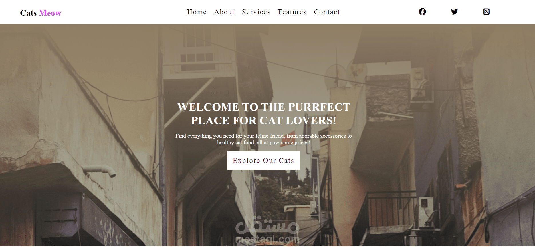 cat meo page