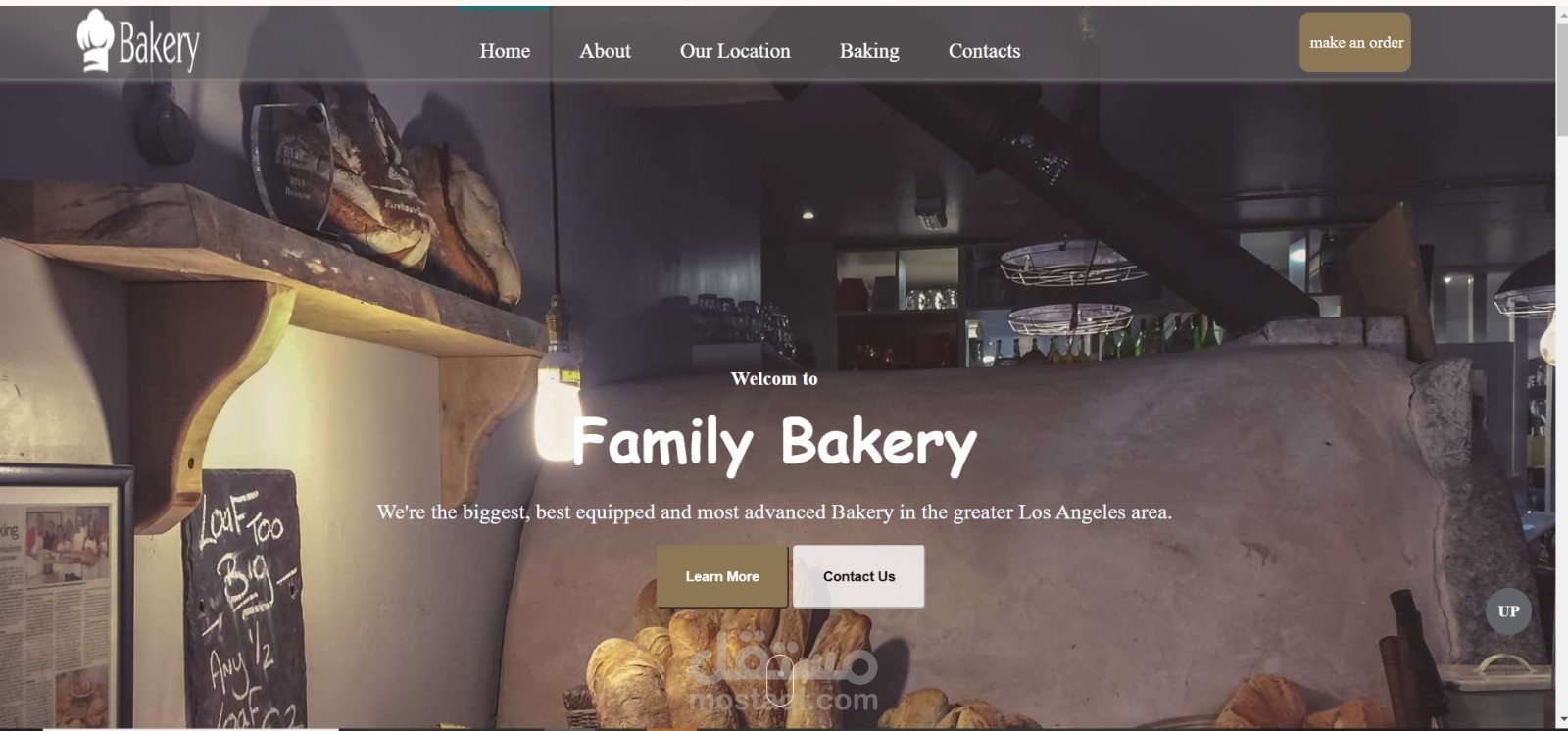 Bakery websit