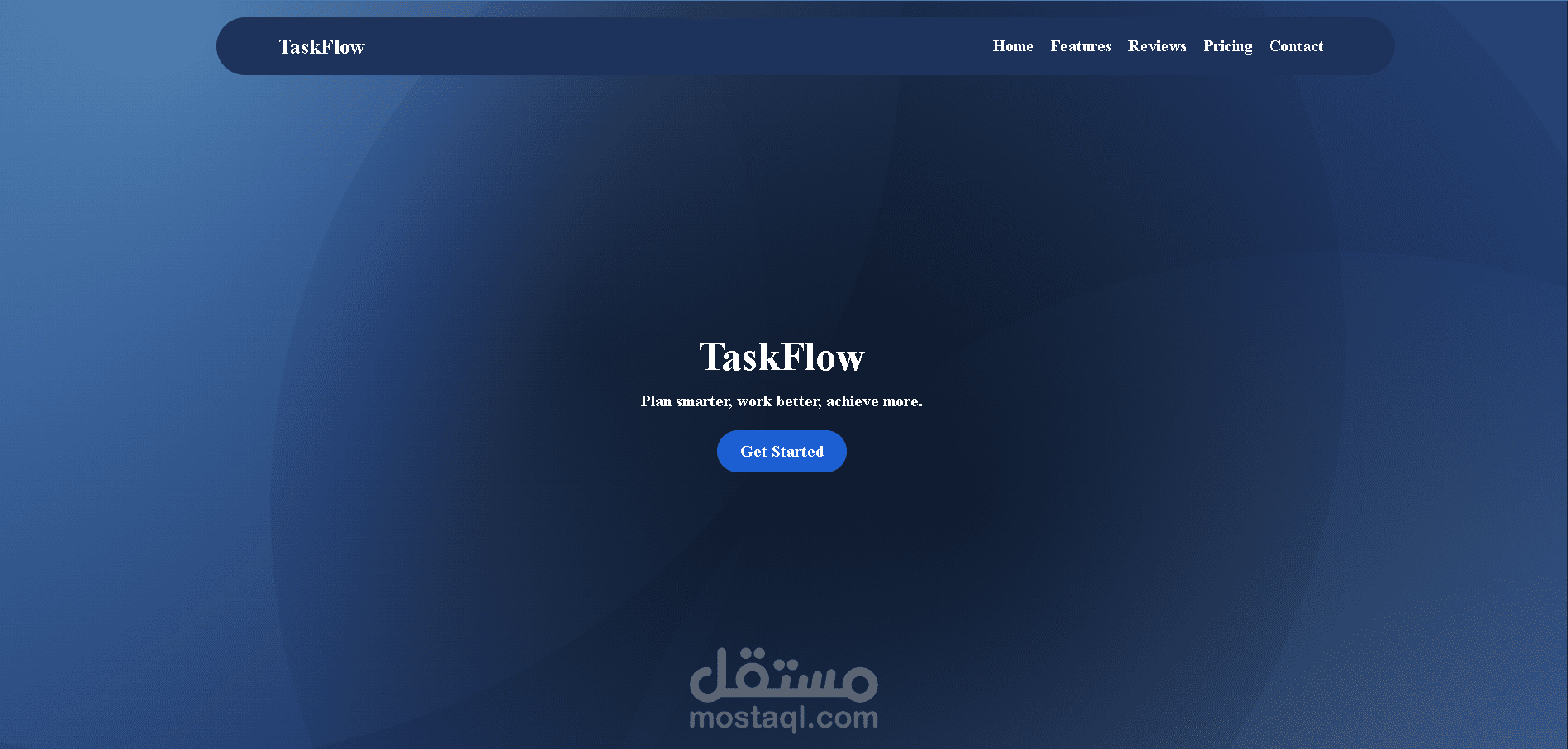 "TaskFlow – خطط بذكاء، اعمل بكفاءة، وحقق أكثر"
