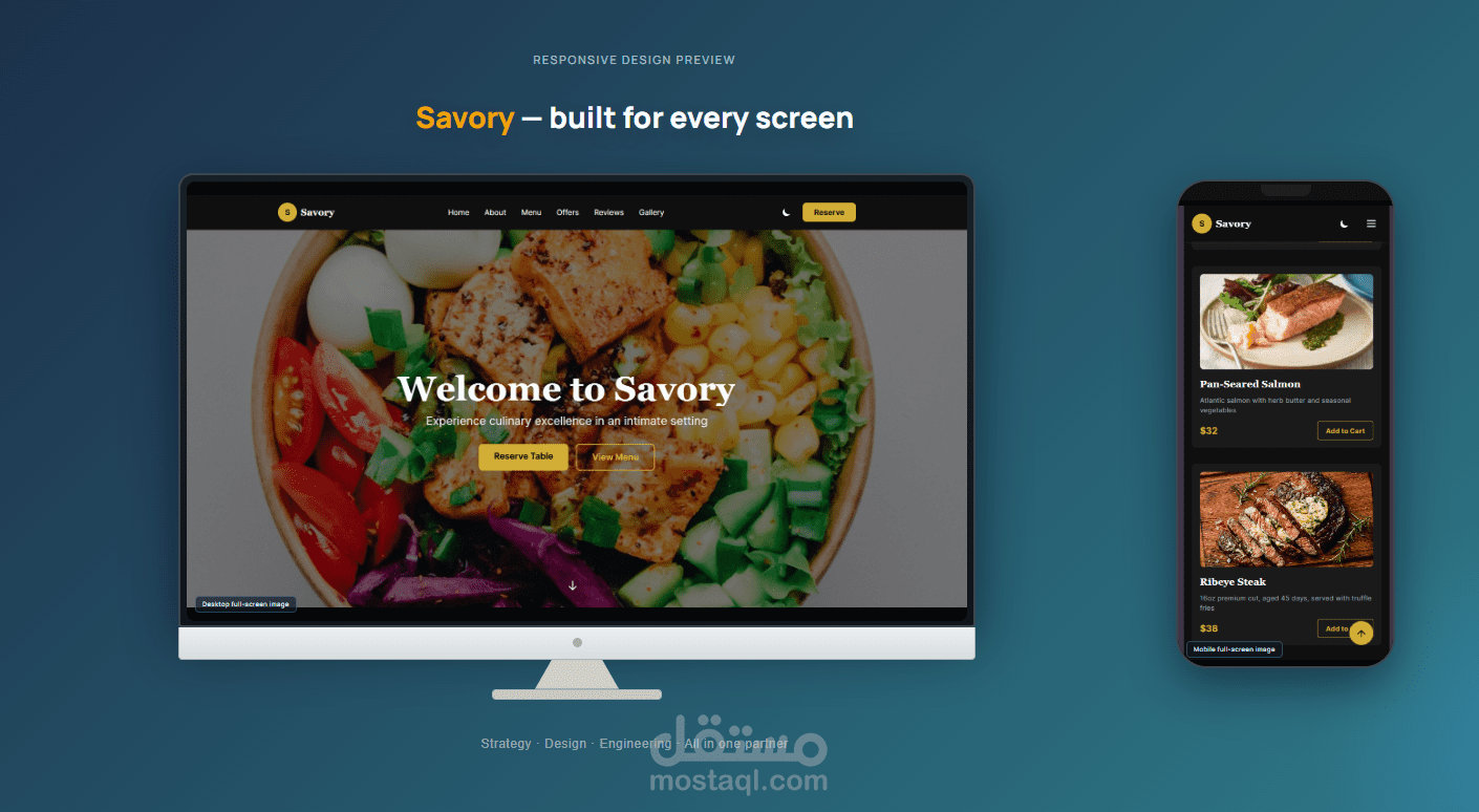Restaurant Landing Page