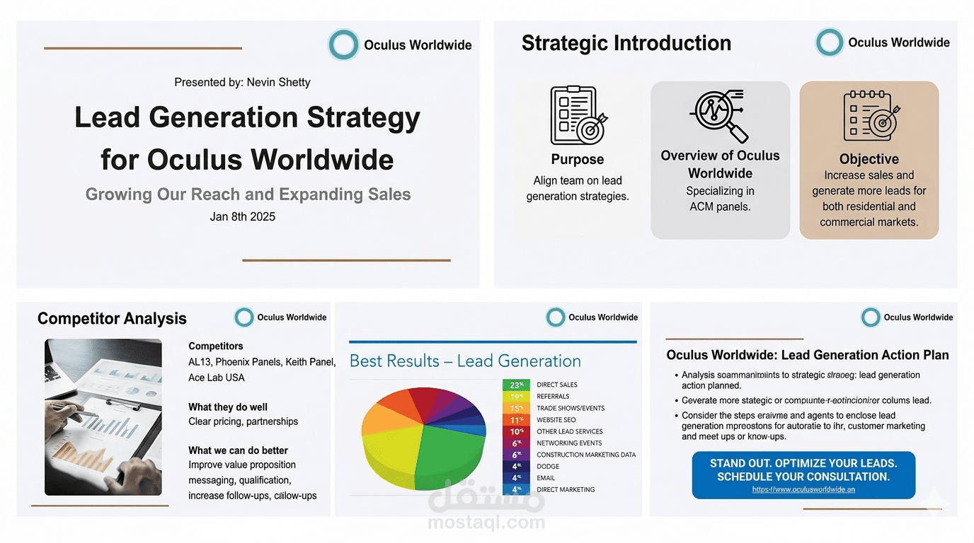 Lead Generation Strategy for Oculus Worldwide