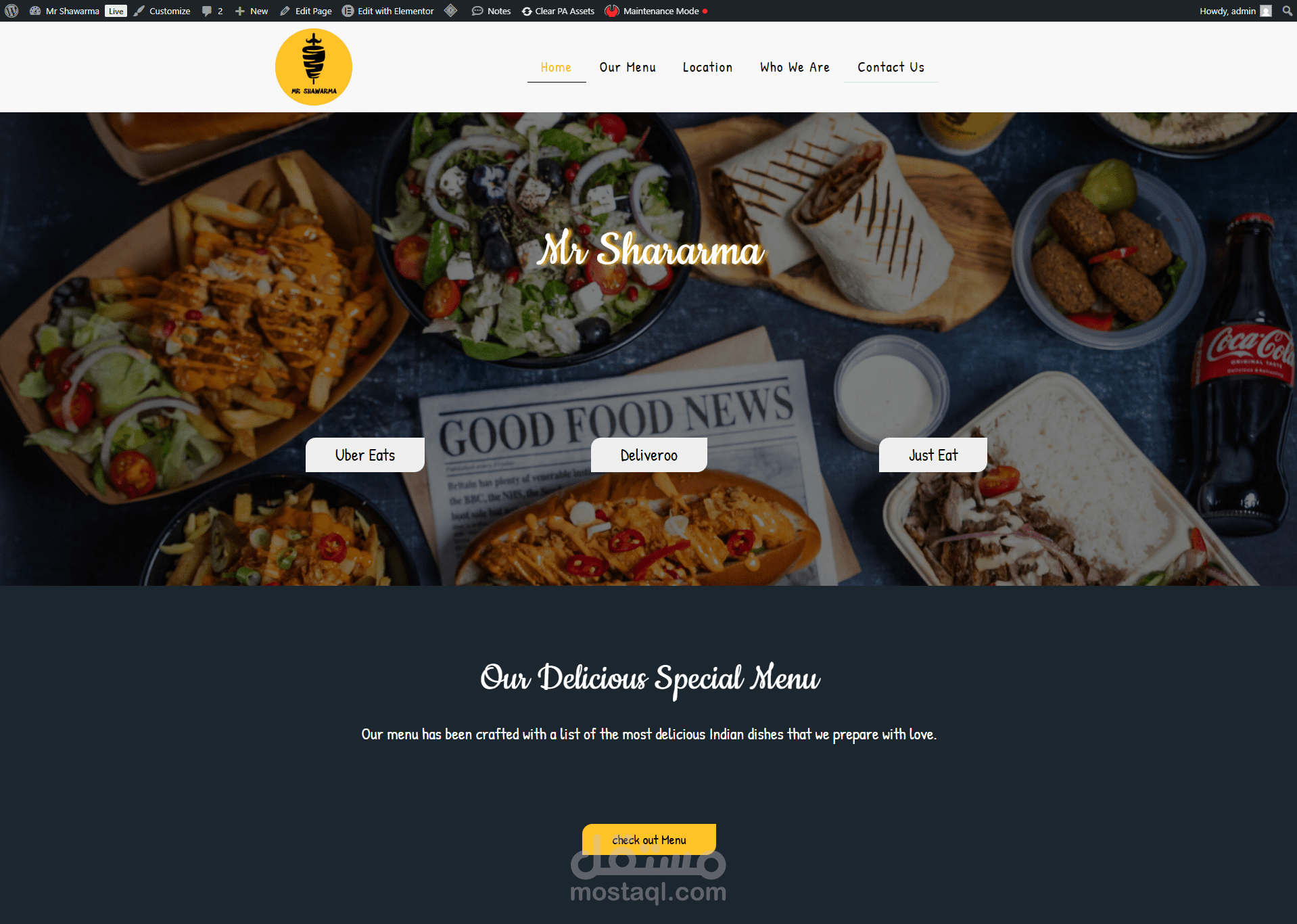 موقع مطعم "مستر شاورما" لندن (Mr Shawarma London)