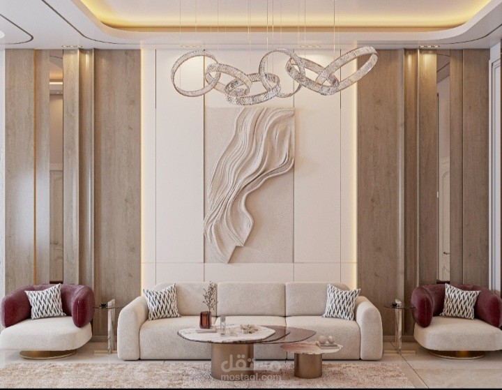 جزء من عملي ك فيلة سكنيّة تتّسع لسبع أشخاص، مودرن