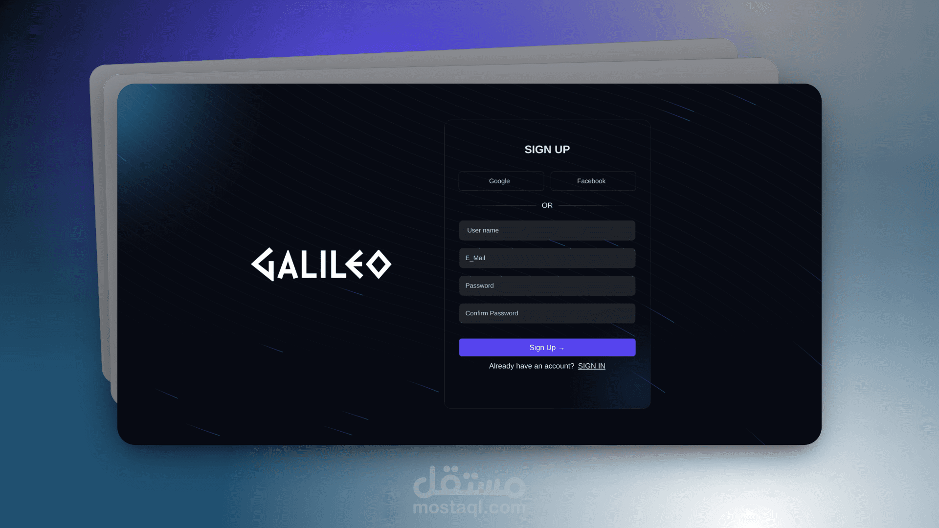 Galileo – واجهة SaaS لإدارة ونشر محتوى السوشيال ميديا بطريقة ذكية وتعاونية