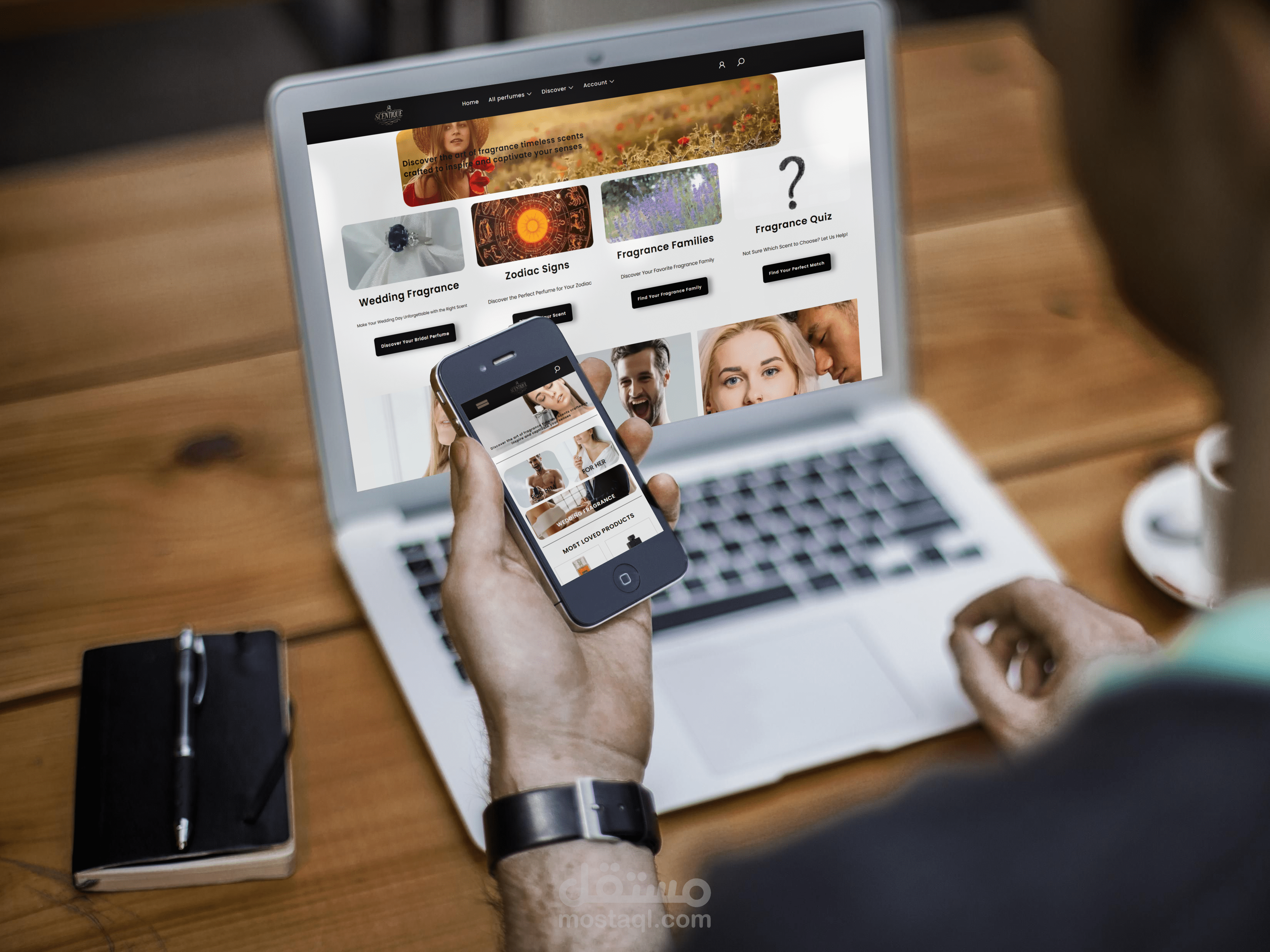 منصة إلكترونية متخصصة في العطور الفاخرة