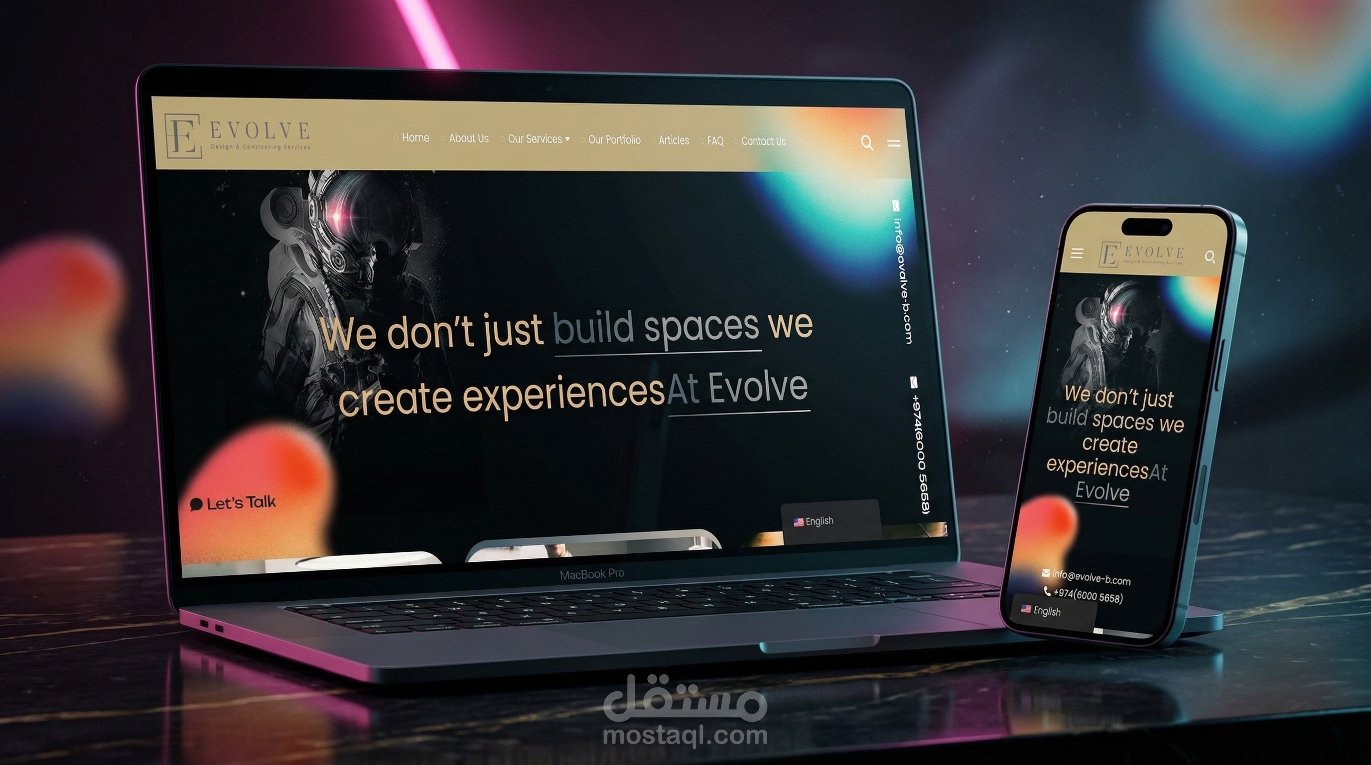 Evolve Qatar – Multi-Service Corporate Website