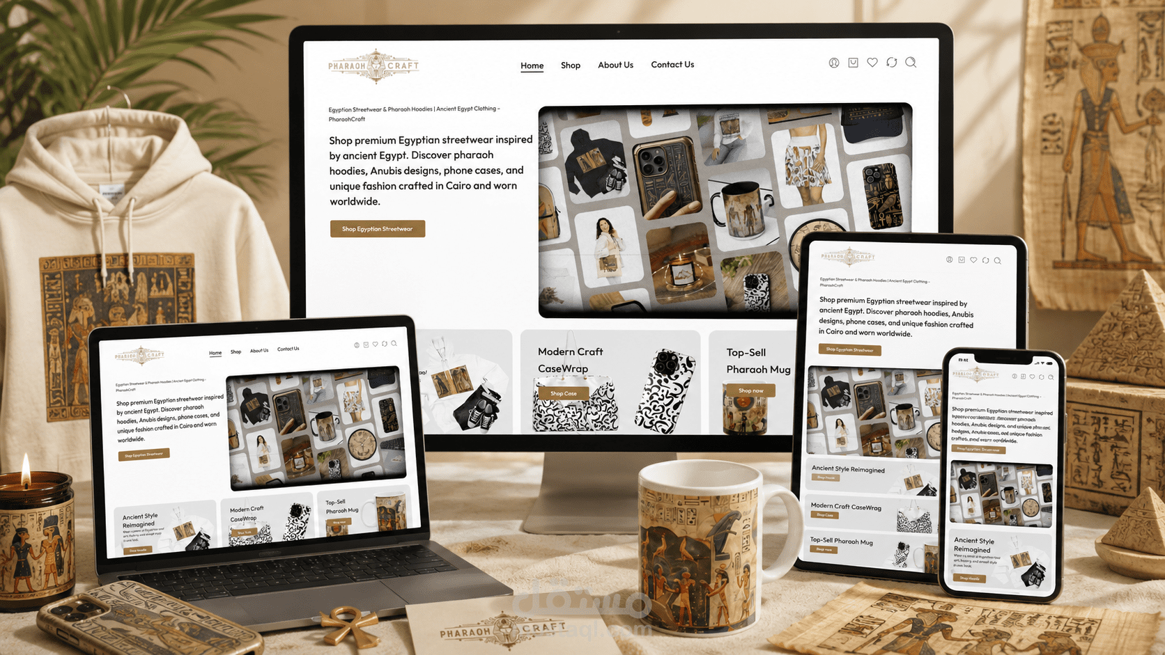 PharaohCraft – متجر إلكتروني متخصص في الـ Dropshipping