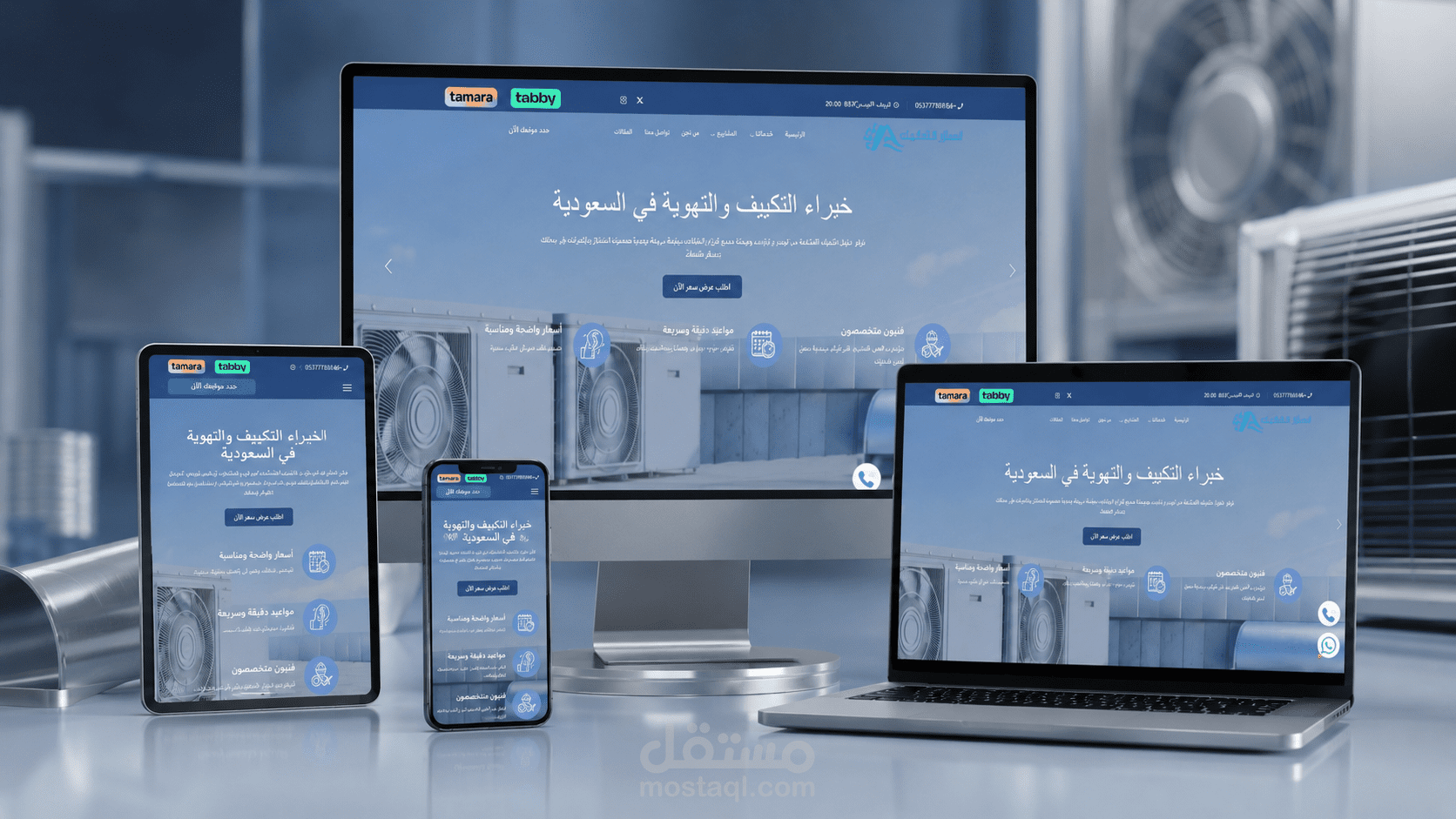 موقع Altakeef SA لخدمات التكييف والتبريد