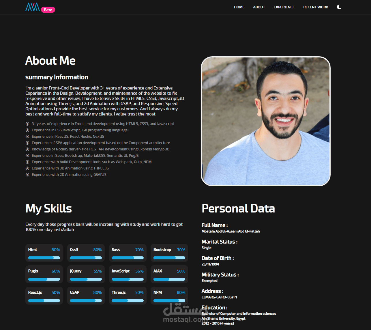 My Portfolio - معرض اعملي الخاص