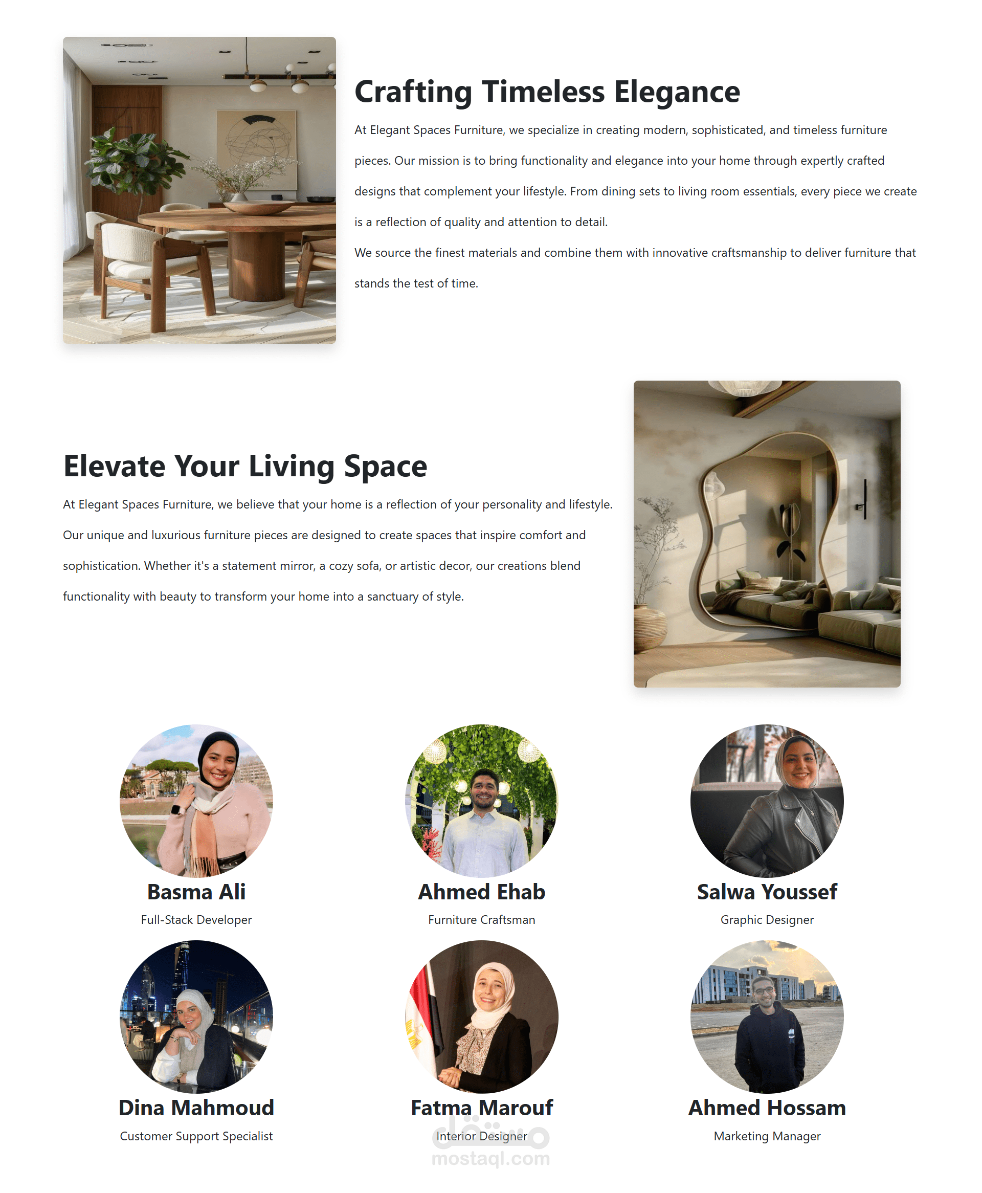 تصميم واجهة ويب احترافيه باستخدام HTML,CSS,Bootsrap,Js وتتناسب مع جميع الاجهزه وتفاعليه