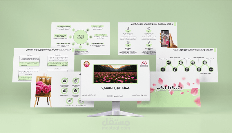 عرض تقديمي لحملة اعلانية للورد الطائفي