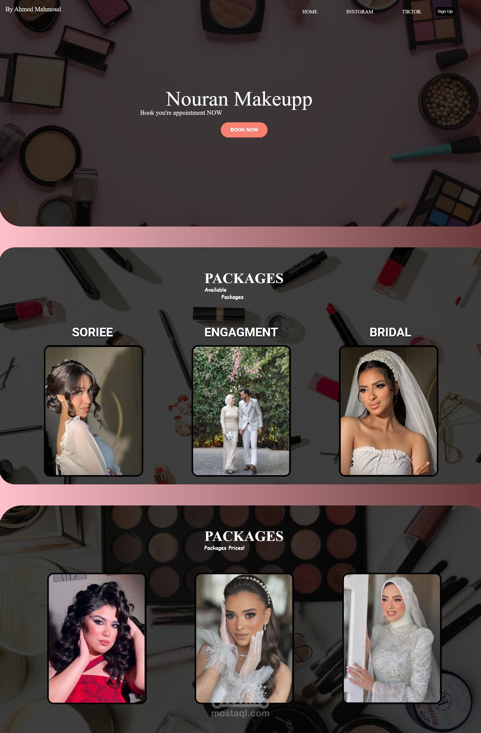Makeup Website