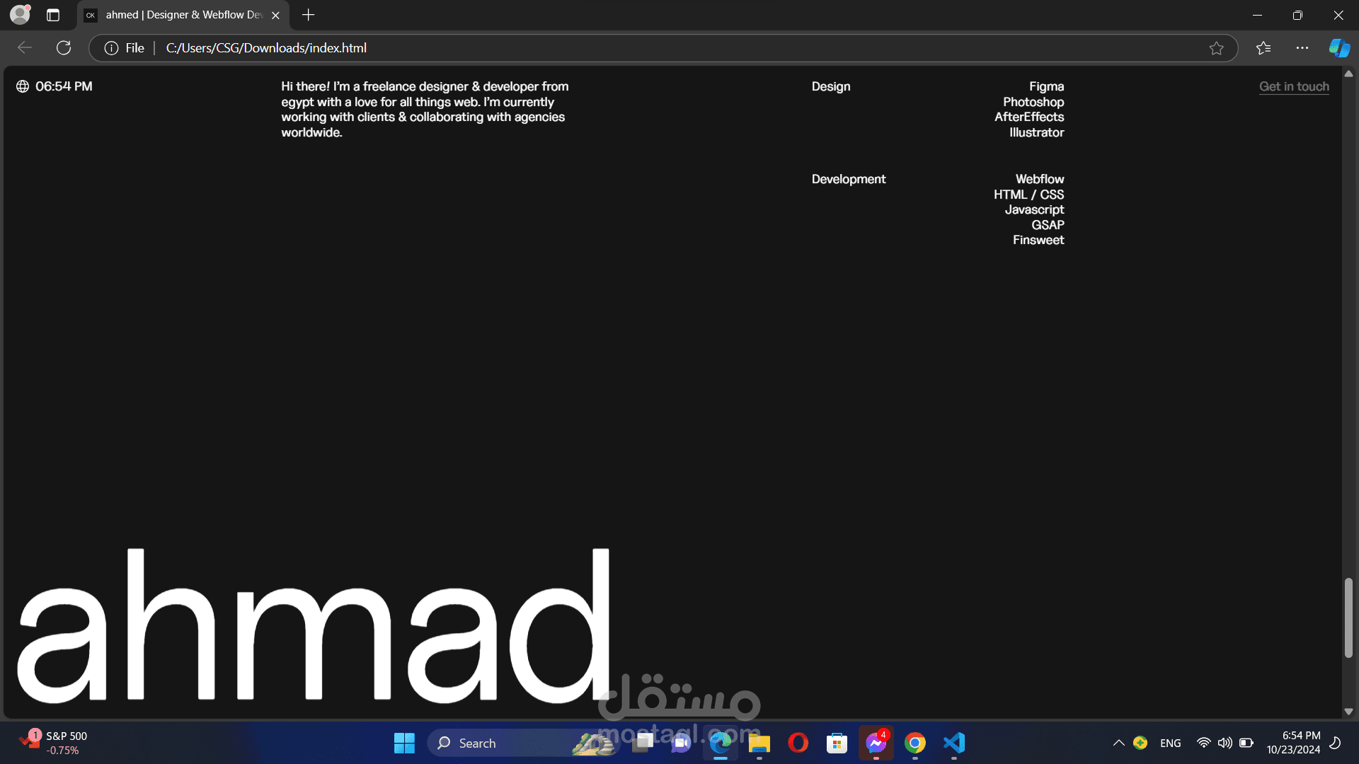 My Pro Portfolio