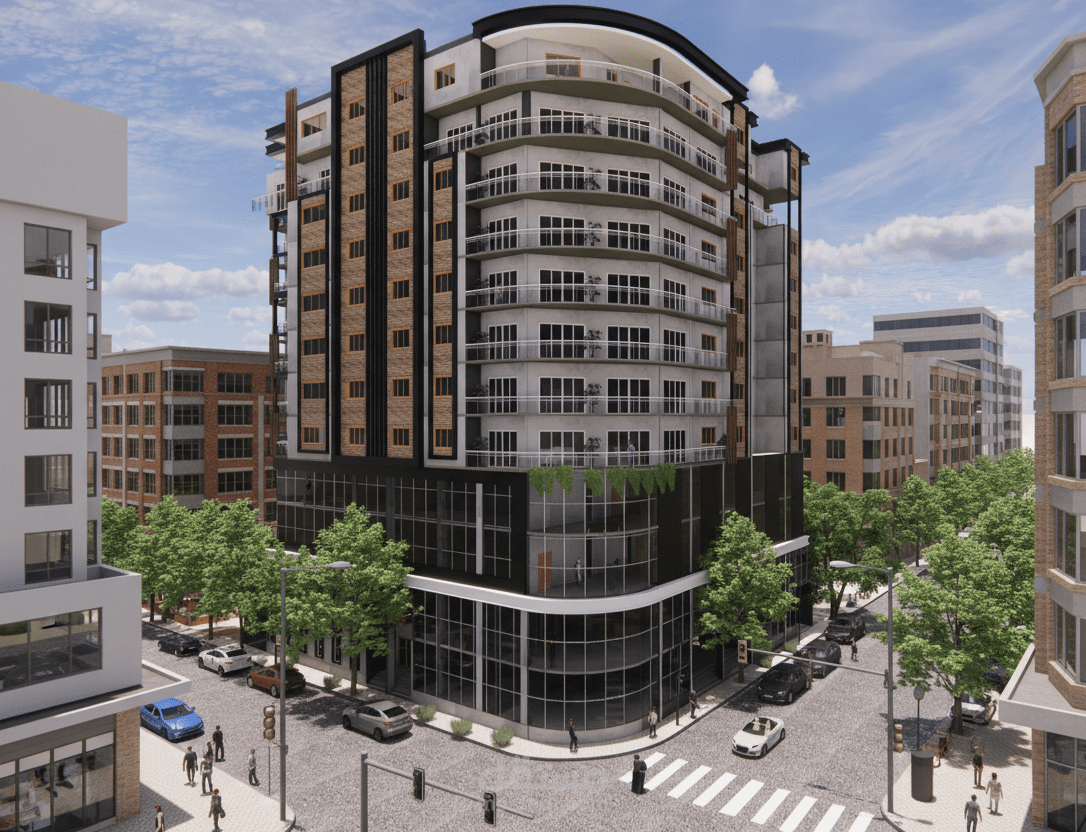 مبني اداري تجاري سكني "mixed use building "