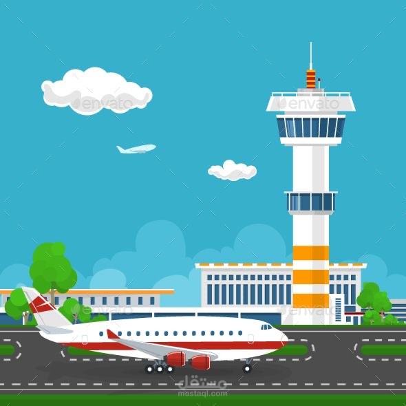 تعليق صوتي يشرح تعليمات المطار
