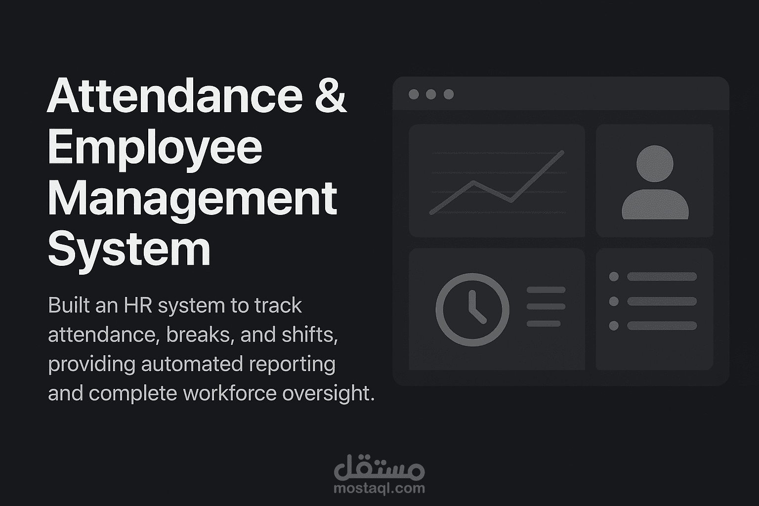 نظام إدارة الحضور والموظفين (Attendance & Employee Management System)
