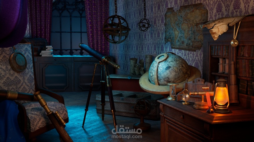 The Explorer's Study: High-End 3D Environment Production
