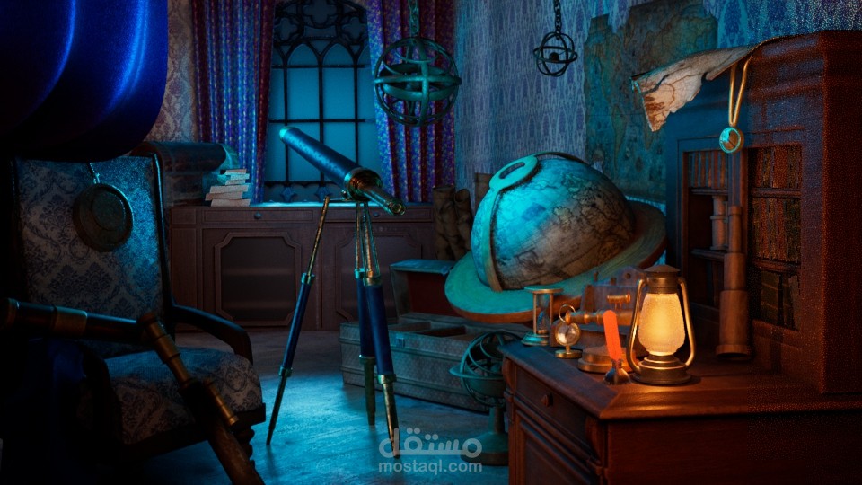 The Explorer's Study: High-End 3D Environment Production