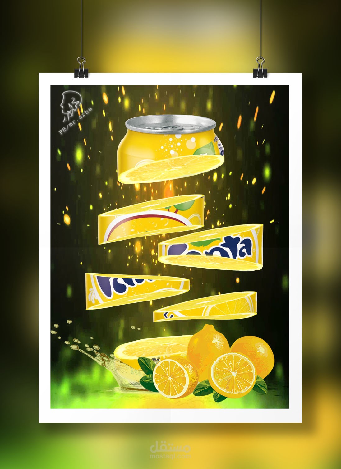 Fanta Lemon slices Cans
